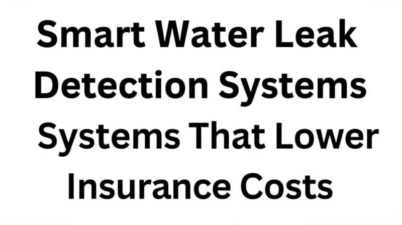 Featured image for Smart Water Leak Detection Systems That Lower Insurance Costs
