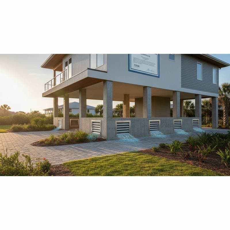 Featured image for Why Flood Vents Prevent Foundation Collapse in Flood Zones