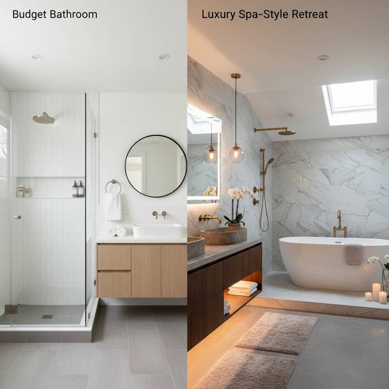 Featured image for Budget vs Luxury: Real Bathroom Remodel Costs