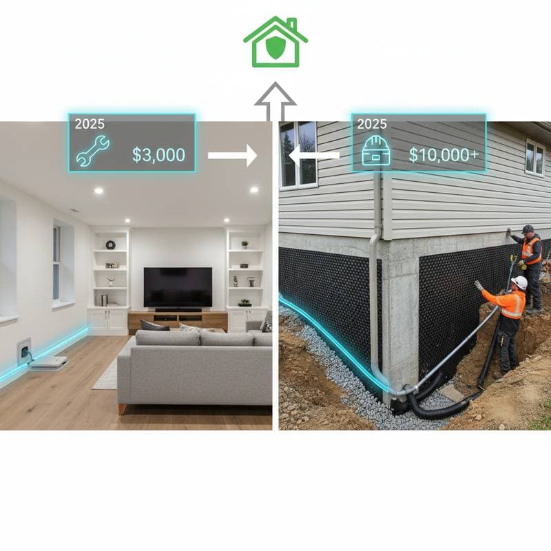 Featured image for Basement Waterproofing Costs $3K-$10K in 2025
