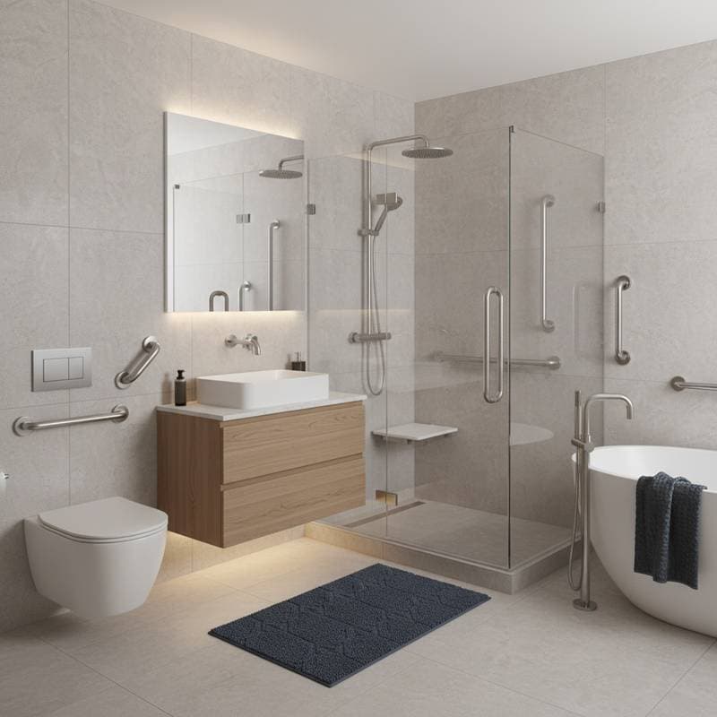 Where to Install Grab Bars Per Safety Codes