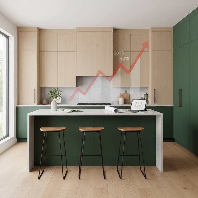 Featured image for Kitchen Cabinets Jump 40% in 2025: What Changed
