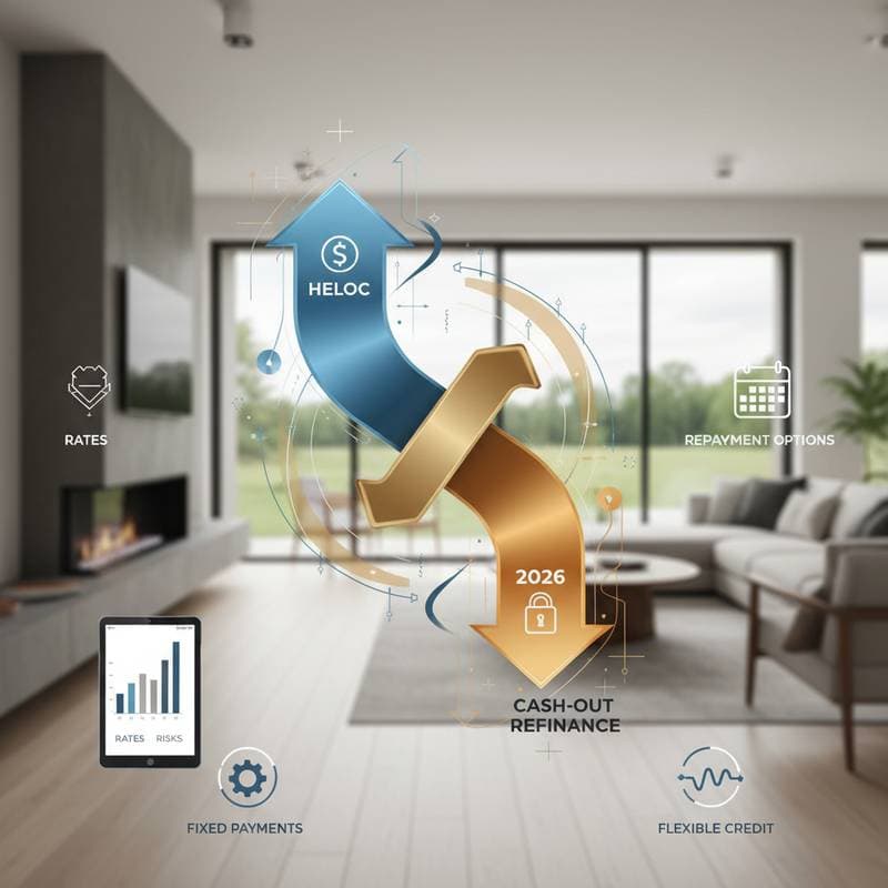 Featured image for HELOC vs Cash-Out Refinance: Which Saves More in 2026