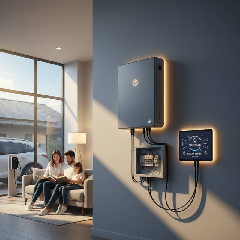Solar Battery Backup Keeps Your Home Running During Outages