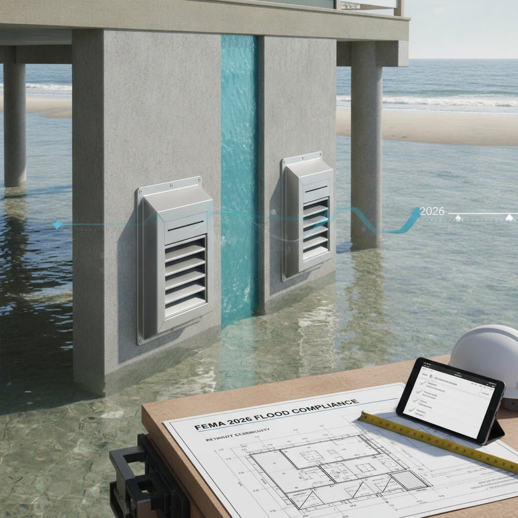 Featured image for New FEMA Flood Vent Standards Reshape 2026 Compliance