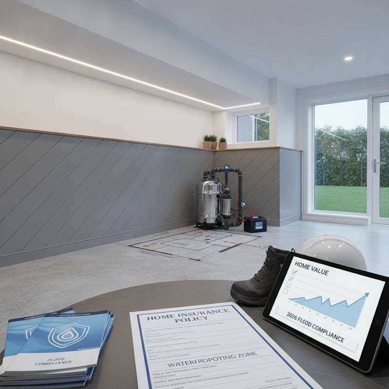 Featured image for 2026 Flood Rules: Basement Upgrades Now Required for Coverage